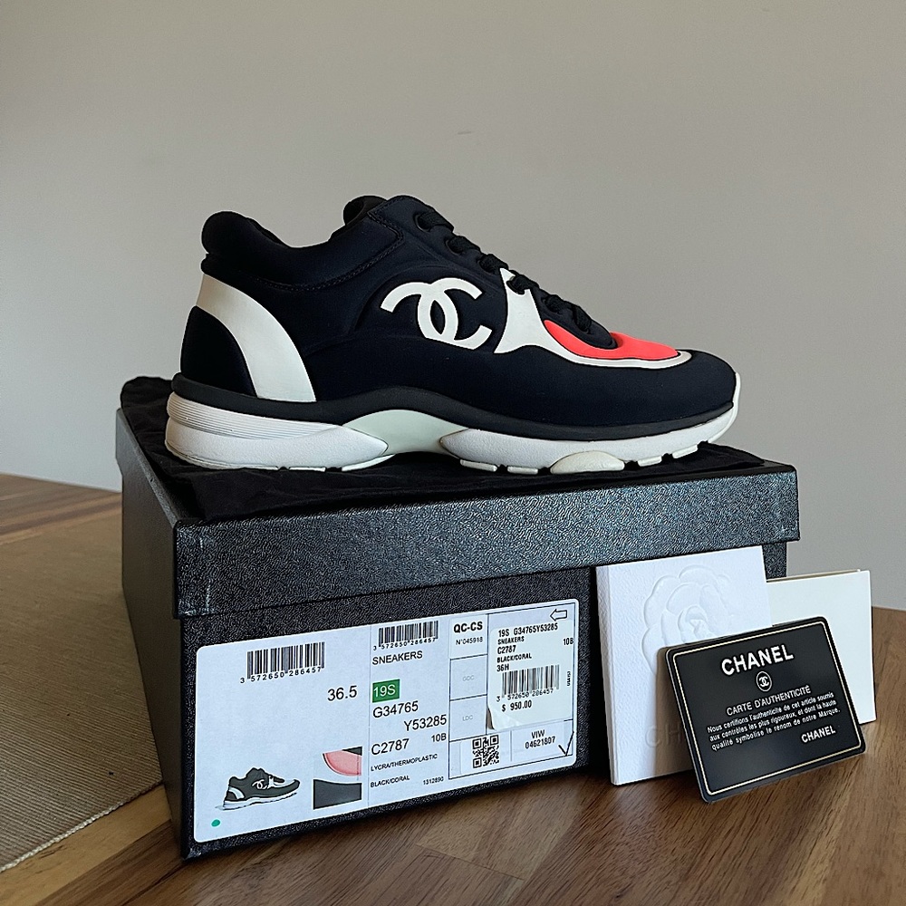 Chanel CC Sneakers US SIZE 6.5/7 - GREAT CONDITION!